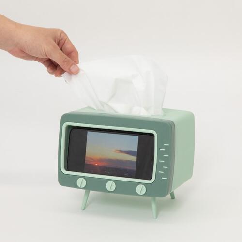 スマホスタンド付きティッシュケース(グリーン) トイザらス限定