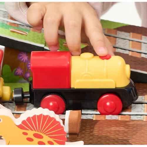 やわらかマットの上で走る！ダイナソートレインセット トイザらス限定