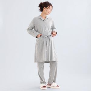 センター授乳開き長袖パジャマ(グレー×M-L) ベビーザらス限定