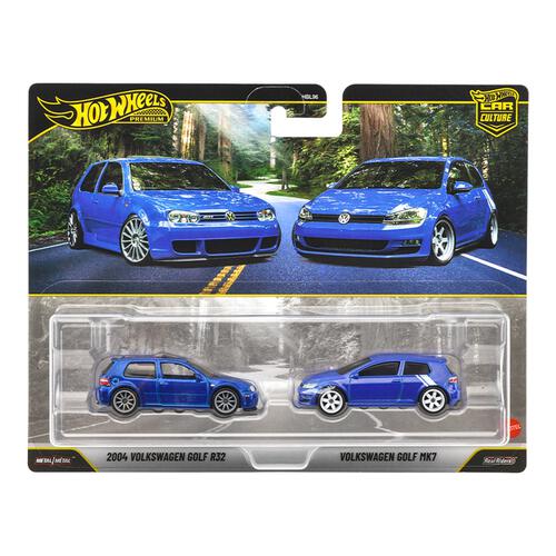 【予約受付商品】ホットウィール プレミアム2パック 2004 フォルクスワーゲン ゴルフ R32 / フォルクスワーゲン ゴルフ MK7【出荷予定日：2026年5月30日】