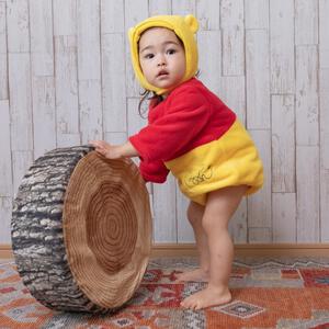 Disney ディズニー 長袖たまごオール 帽子付き くまのプー フリース ベビーザらス限定