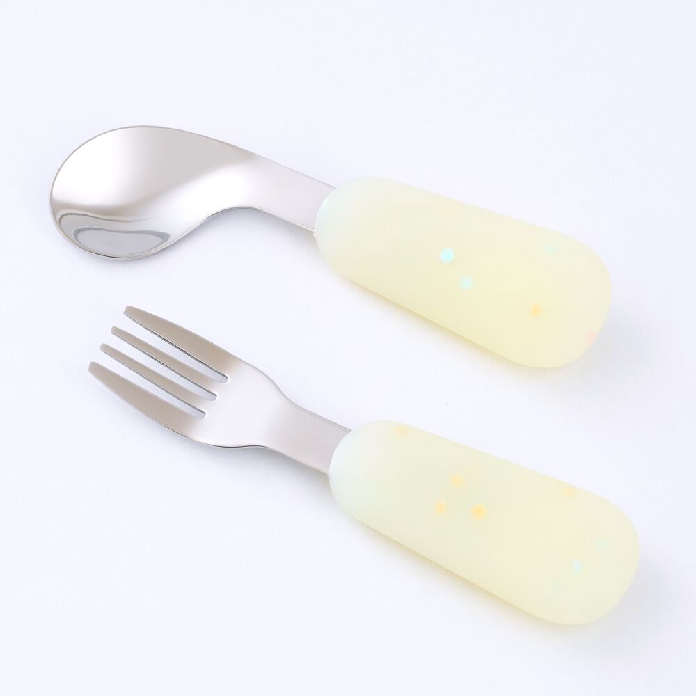 dear BABY ディアベビー ベビースプーン&フォーク (レモンバブル