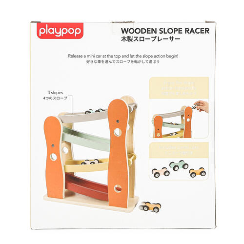 木製スロープレーサー  2歳 3歳 4歳 プレイポップ 誕生日 ギフト プレゼント