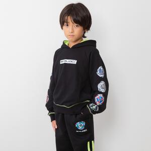 BEYBLADE X 長袖パーカー ベイブレード エックス ブラック&times;150cm