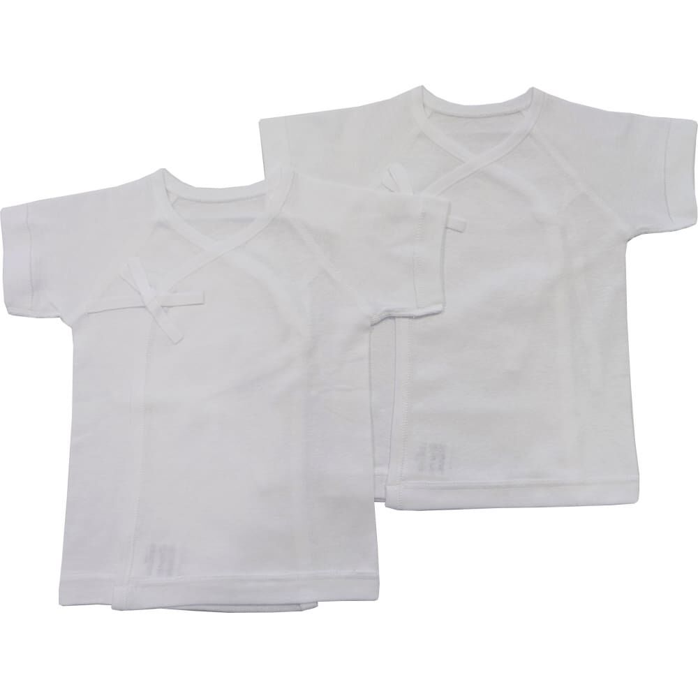 日本製 フライス無地短肌着 2枚組 ベビーザらス限定 | マタニティ