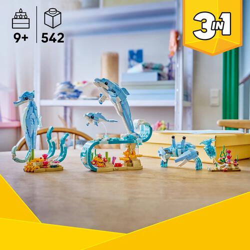 レゴ LEGO クリエイター キラキライルカの波ダンス 31385｜おもちゃ 玩具 誕生日 プレゼント ブロック 9歳 10歳 11歳