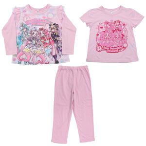 名探偵プリキュア 光る2トップスパジャマ ピンク&times;110cm  ベビーザらス限定