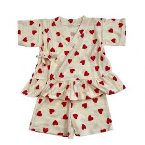 sophitica 甚平スーツ ハート オフホワイト×100cm