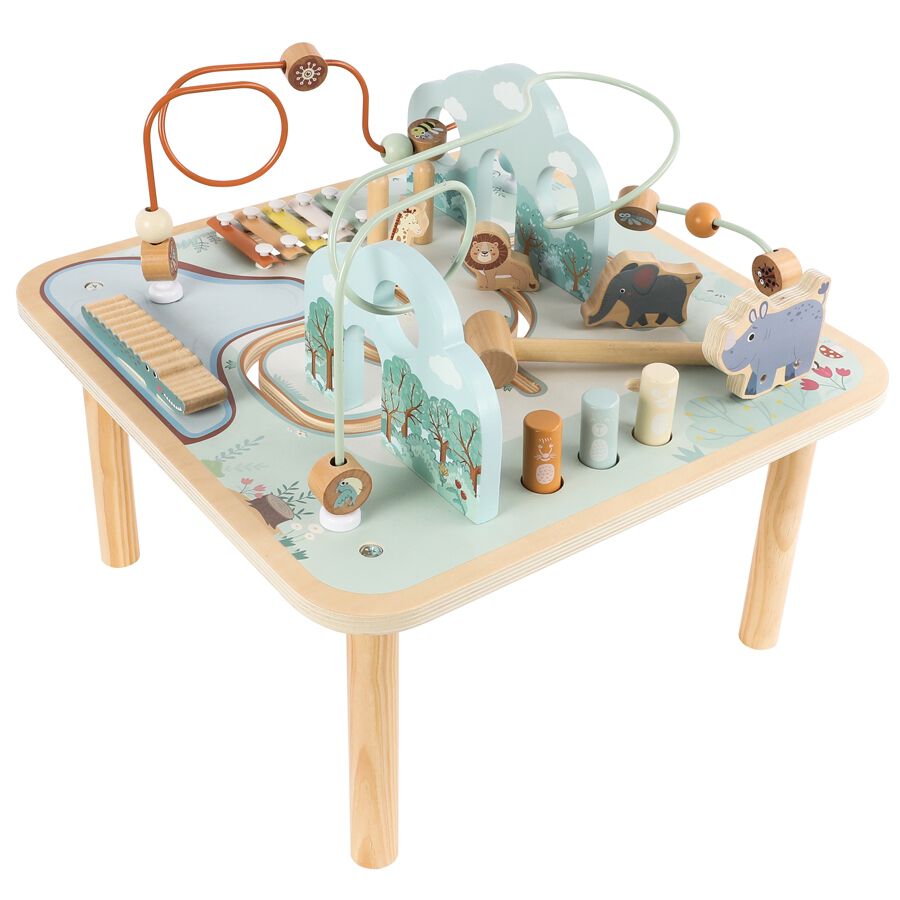 木製どうぶつたちのアクティビティテーブル トイザらス限定 | おもちゃ