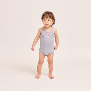 2枚組 袖無しロンパース肌着  防汚 海の生き物 80cm