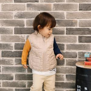 RAT-A-TATR ベスト クマ柄キルト ベージュ×90cm ベビーザらス限定