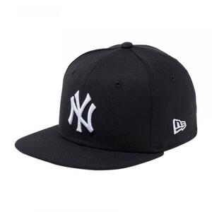 New Era ニューヨークヤンキース NY キャップ CHILD 9FIFTY チャイルド ナインフィフティー 帽子 49-53cm(ブラック×ホワイト)