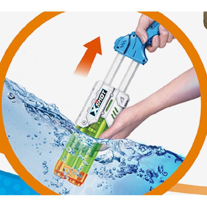 X-SHOT ウォーター ストリームブラスター 300ml 飛距離9m 水鉄砲