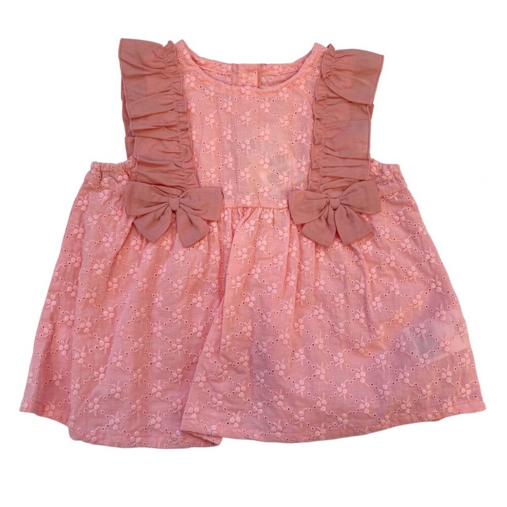 sophitica アイレット肩フリルブラウス ピンク×80cm | マタニティ