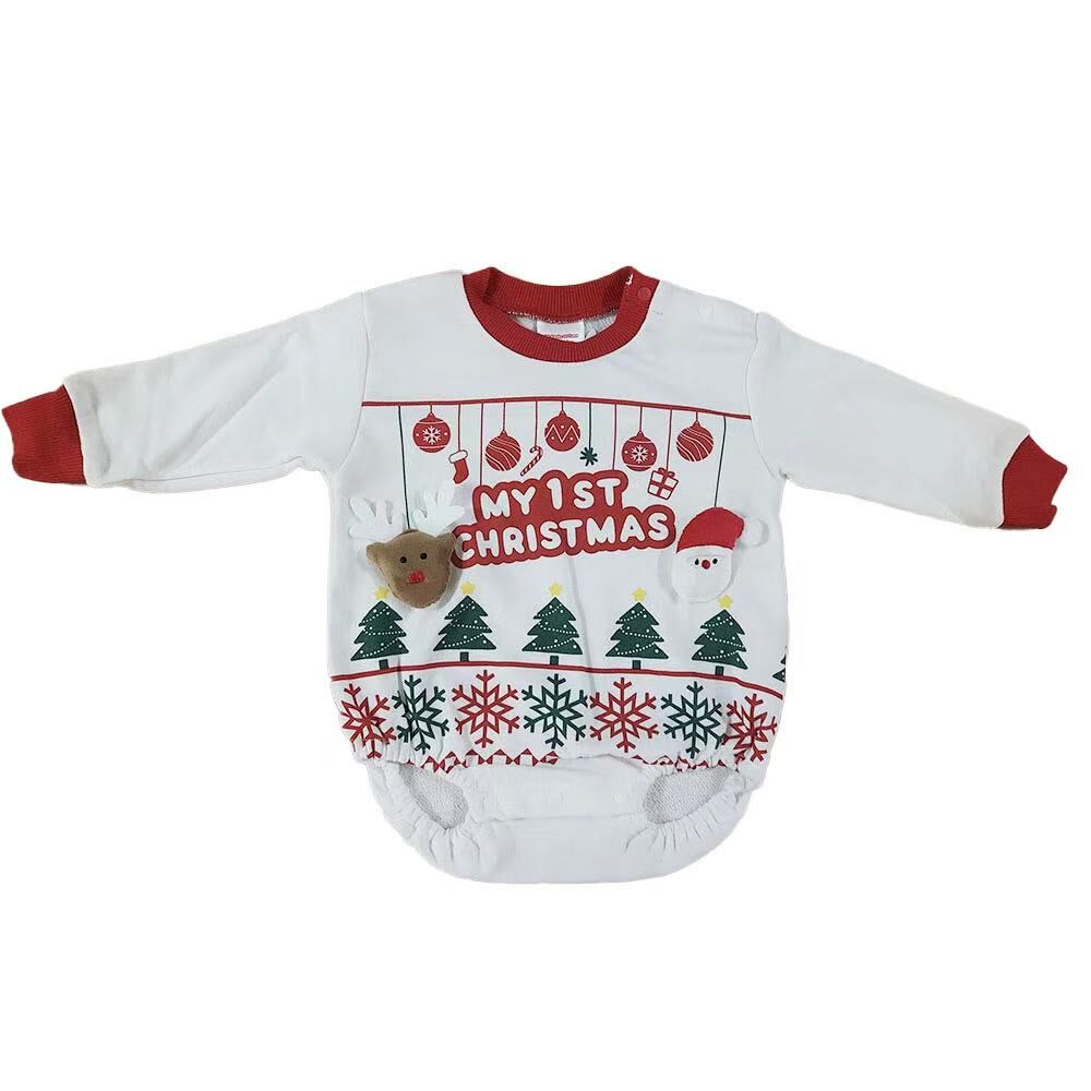 クリスマスダルマオール 裏毛 コスチューム ベビー サンタクロース