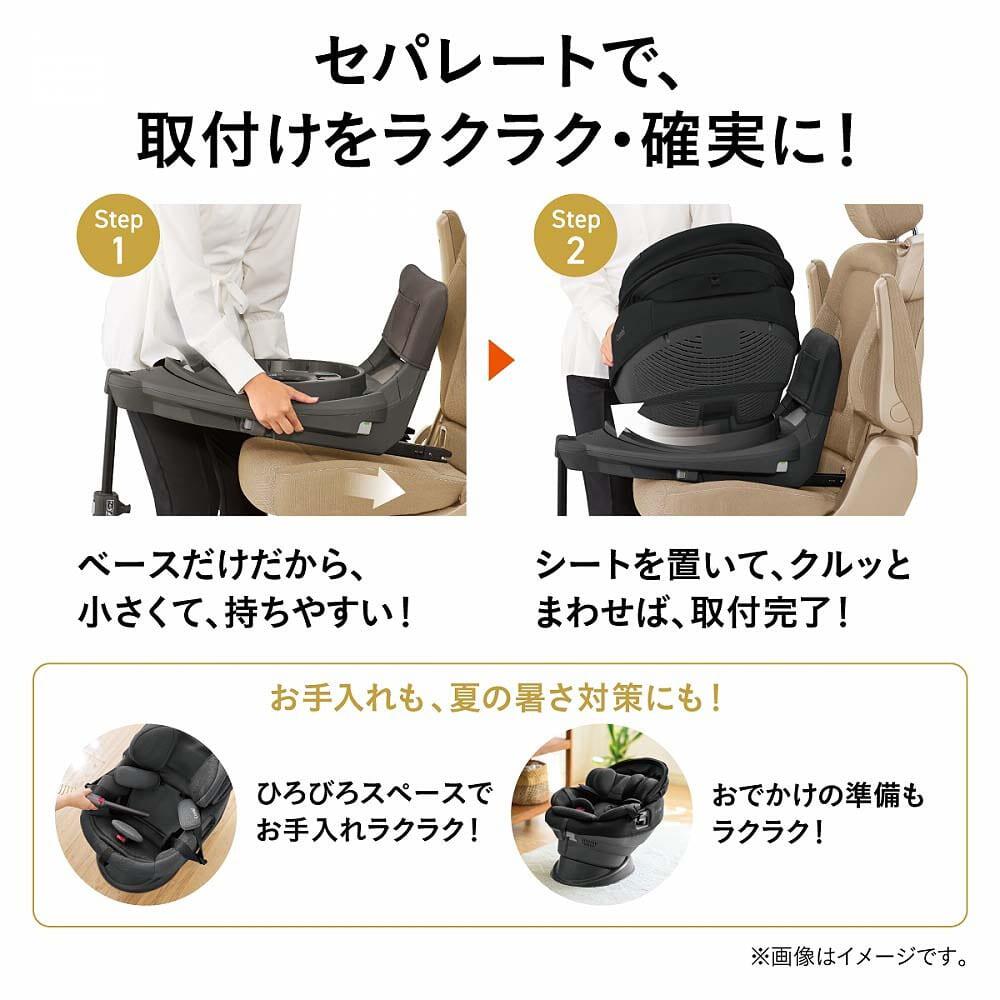 コンビ チャイルドシート THE S plus 間に合い ザ エス プラス ZD-ブラック