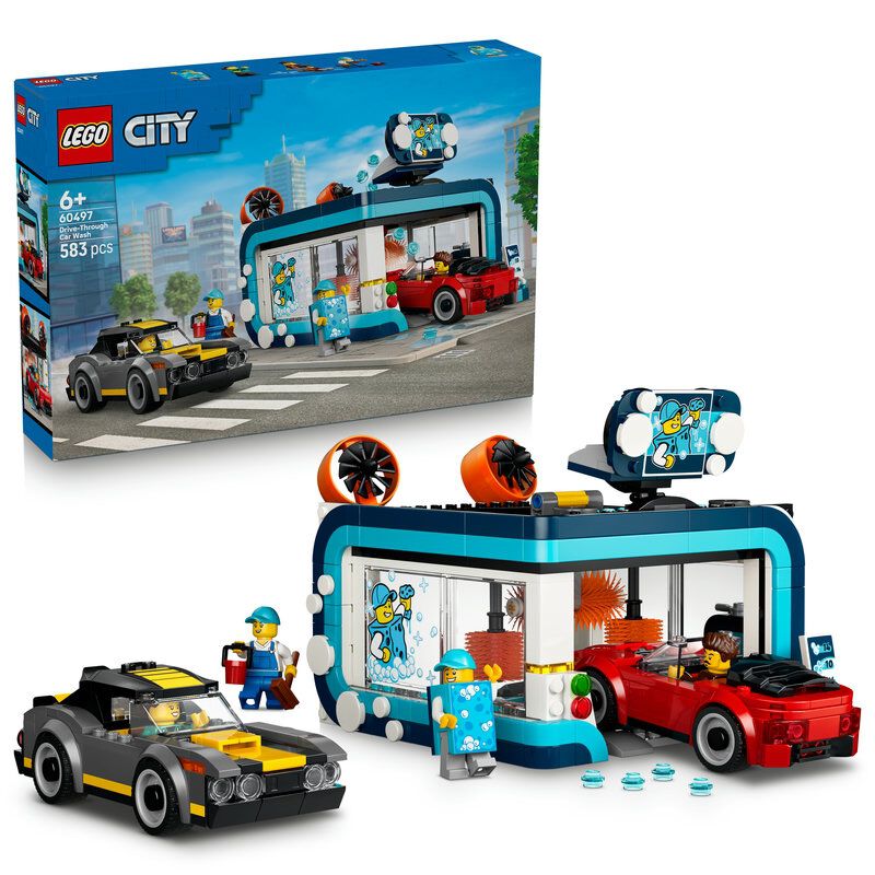 オンライン限定価格】レゴ LEGO シティ ドライブスルー洗車場 おもちゃ