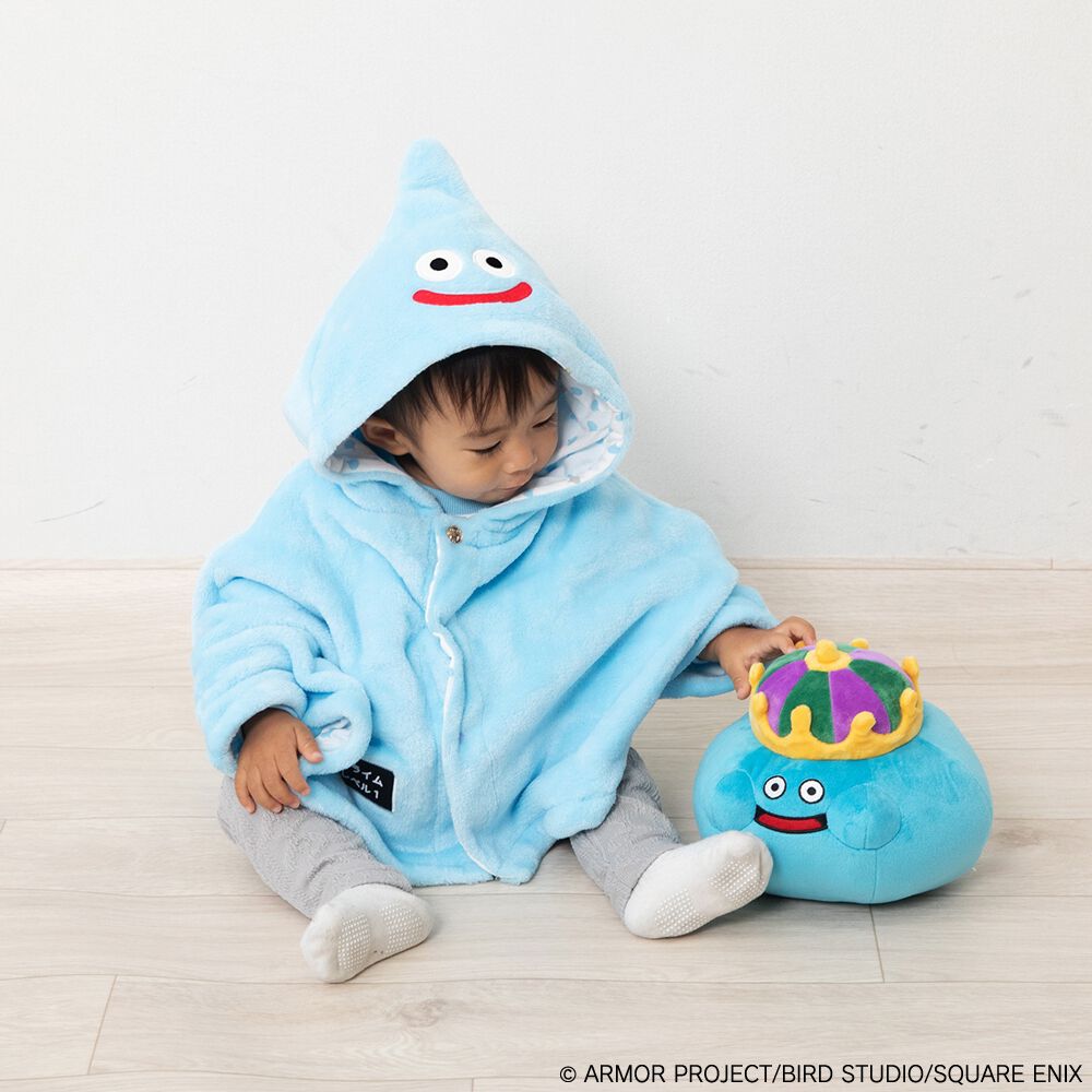ドラクエベビー＆キッズ あったかポンチョ スライム 70-90cm ベビーザ