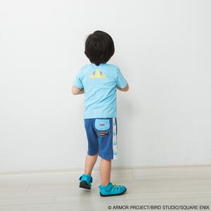 ドラクエベビー＆キッズ ハーフパンツ キングスライム(ブルー×90cm)