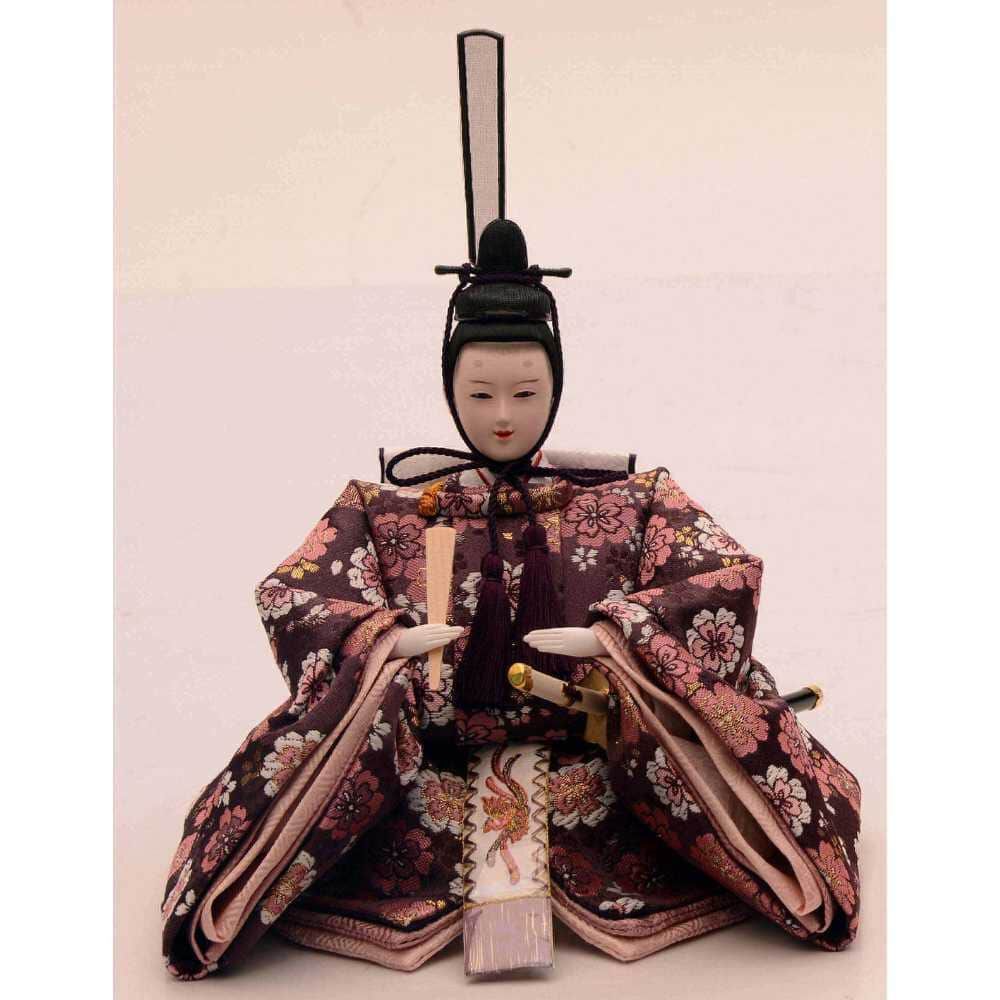 トイザラス販売品雛人形三徳ピンク桜紫檀調新品ひな祭り 雛人形】ケース飾り 親王飾り「流水桜アクリル」（322927）ひな人形