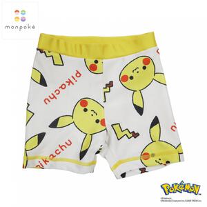 monpoke モンポケ ピカチュウ 総柄 スイムパンツ ナチュラル×95cm