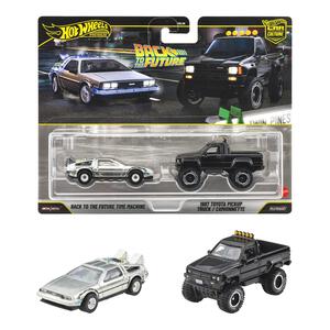 【予約受付商品】ホットウィール プレミアム2パック バック・トゥ・ザ・フューチャー タイムマシン / 1987 トヨタ ピックアップ トラック【出荷予定日：2026年5月30日】