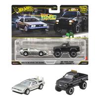 【予約受付商品】ホットウィール プレミアム2パック バック・トゥ・ザ・フューチャー タイムマシン / 1987 トヨタ ピックアップ トラック【出荷予定日：2026年5月30日】