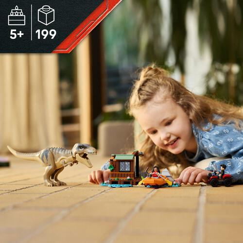 【オンライン限定価格】レゴ LEGO ジュラシック・ワールド T-レックス 川づたいの脱出 76975｜おもちゃ 玩具 誕生日 プレゼント ブロック  5歳 6歳 7歳