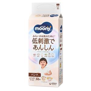 moony ムーニーマン低刺激であんしん パンツBig32枚（12～22kg）【ユニ・チャーム パンツタイプ おむつ】【お一人様4点限り】