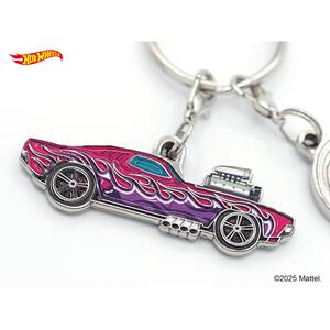 ホットウィール チャームメタルキーチェーン RODGER DODGER Pink
