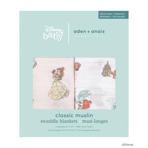 エイデンアンドアネイ エッセンシャルズ DISNEY プリンセス スワドル 2枚組