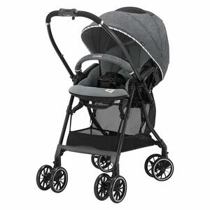 Combi コンビ スゴカルα Light エッグショック Simplight AX (グレー 限定カラー) A型ベビーカー 両対面式 オート4キャス エアスルーメッシュシート 1ヶ月～3歳頃対応  ベビーザらス限定 (お一人様1点限り)
