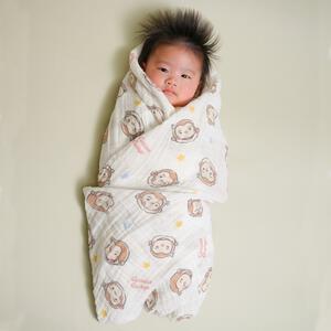 おさるのジョージ モスリンガーゼおくるみ ベビーザらス限定