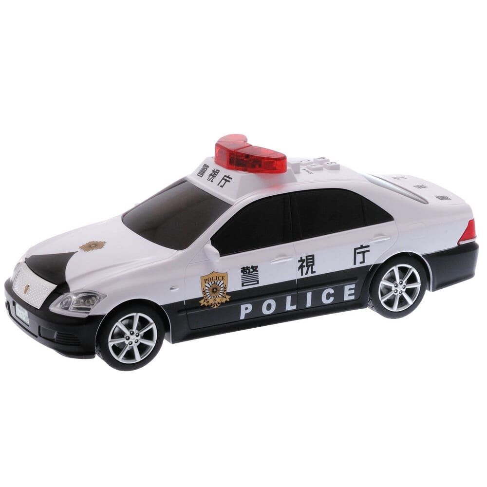 アオシン トヨタ クラウンHT SLパトカー電動走行tinブリキtoy箱付car サウンドシリーズ サウンドクラウンパトカー | おもちゃ通販の