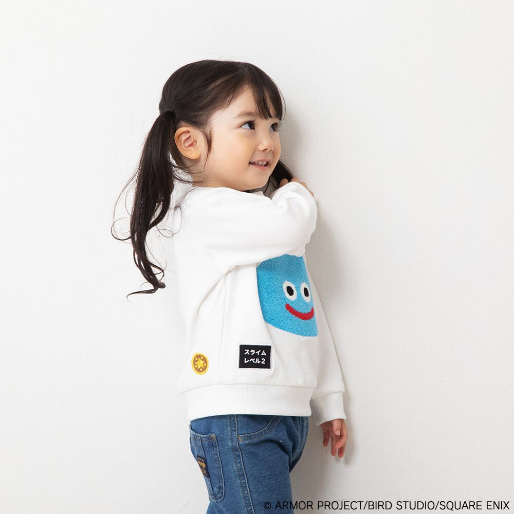 ドラクエベビー＆キッズ サガラ刺繍スウェットシャツ スライム