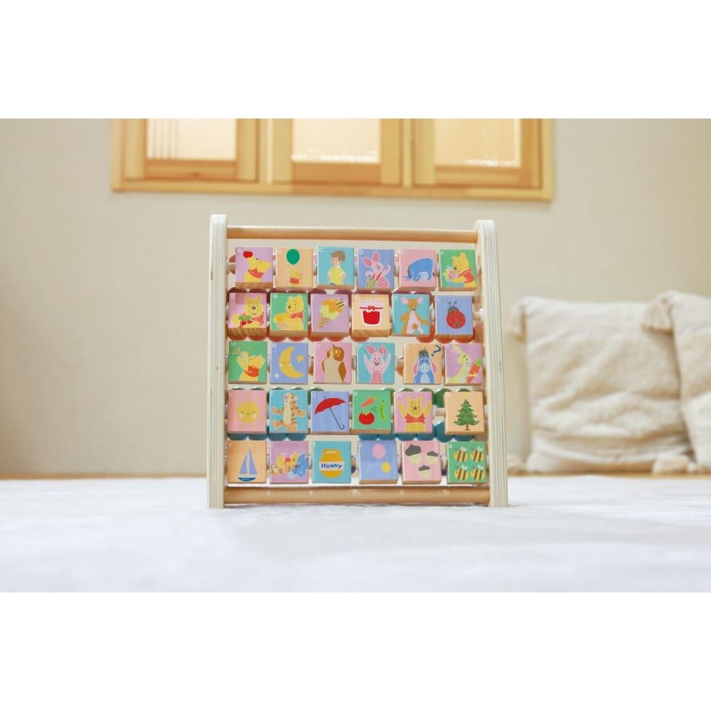 くまのプーさん 玉そろばん＆アルファベット回転ボード トイザらス限定