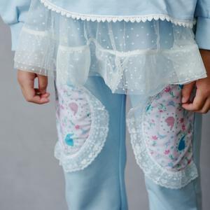 【Sophitica × tsumashi1118さん】Disney アナと雪の女王 裏毛チュールパンツ ブルー×110cm ベビーザらス限定