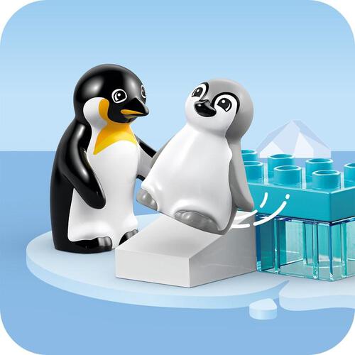 【オンライン限定価格*】レゴ LEGO デュプロ デュプロのまち どうぶつのかぞく：ペンギンとライオン 10442｜おもちゃ 玩具 誕生日 プレゼント ブロック 幼児 赤ちゃん 知育 2歳 3歳 4歳 ごっこ遊び 動物 生き物