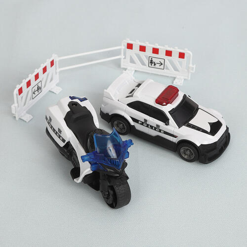 ライト＆サウンド ポリスカー＆ポリスバイク2台セット トイザらス限定  3歳 4歳 5歳 プレイポップ 誕生日 ギフト プレゼント