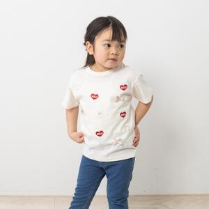 POLO BCS ウサギ柄Ｔシャツ オフホワイト&times;100cm