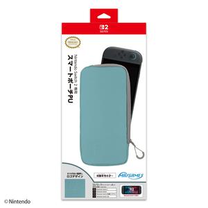 Nintendo Switch 2 専用スマートポーチPU デニムブルー×グレー