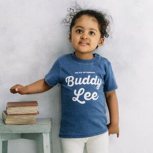 BUDDYLEE 半袖Ｔシャツ インディゴ染め ブルー&times;80cm