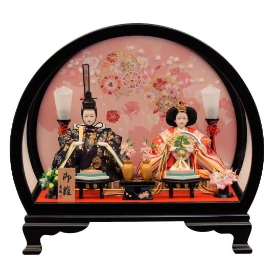 トイザラス販売品雛人形三徳ピンク桜紫檀調新品ひな祭り トイザラス販売品雛人形三徳ピンク桜紫檀調新品ひな祭り 雛人形