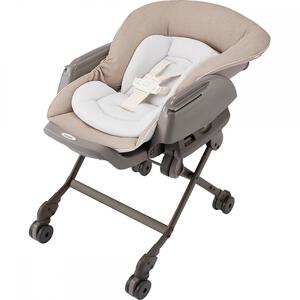 Combi コンビ ネムリラ CR (マーブルベージュ) ハイローチェア ハイローラック スウィングラック ロングユース 手動スウィング 新生児～4才頃まで ベビーザらス限定