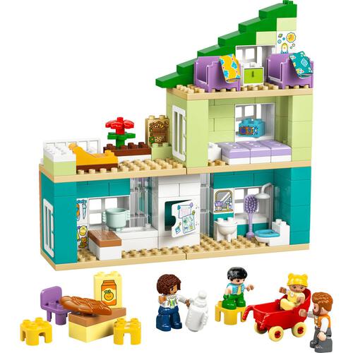 レゴ LEGO デュプロ 3 in 1 モダンハウスとかぞくのフィギュア 10470｜おもちゃ 玩具 誕生日 プレゼント ブロック 2歳 3歳 4歳