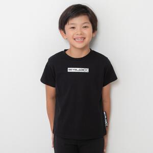 BEYBLADE X ベイブレードエックス 半袖Tシャツ ロゴ ワッペン ジュニア ブラック 120cm