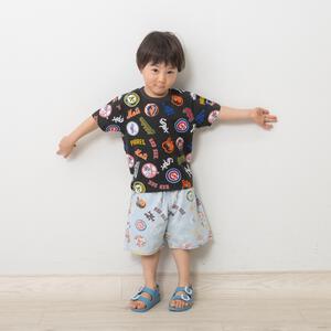 MLB 総柄 デニムハーフパンツ ｻｯｸｽ&times;95cm ベビーザらス限定