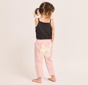オシリハッピーモンキーパンツ うさぎ ピンク×80cm ベビー服 ベビーウェア ボトムス 赤ちゃん 男の子 女の子 ユニセックス 子供服 保育園 幼稚園