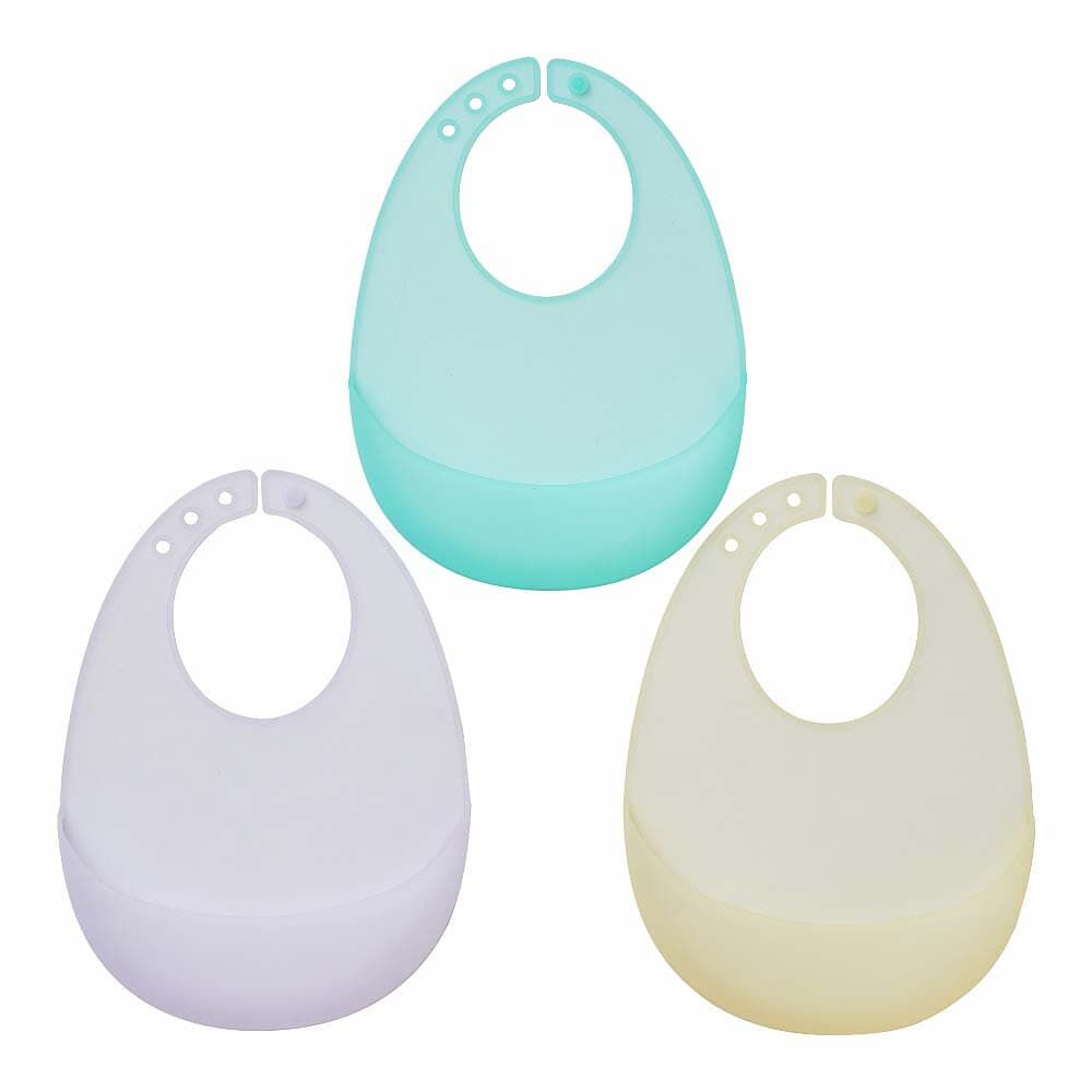 dear BABY ディアベビー やわらかシリコンビブ3枚セット ベビーザらス