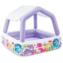インテックス INTEX サンシェードプール 157&times;157&times;122cm パープル/イエロー 【種類ランダム】屋根付きプール ビニールプール 2歳 3歳
